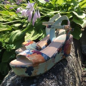 fergalicious floral platform sandals